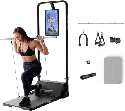 Smart Home Gym System, Gym Monster Multifunctional Smith Machine Home Gym Power Cage, All-in-one Cable Machine for Home Workout, Full Body S